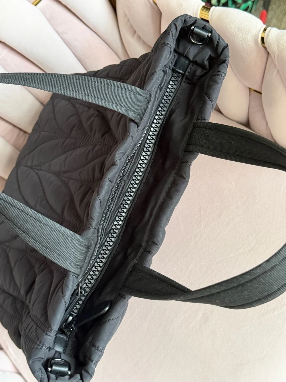 Kate Spade ♠️ Black Quilted Ellie Satchel